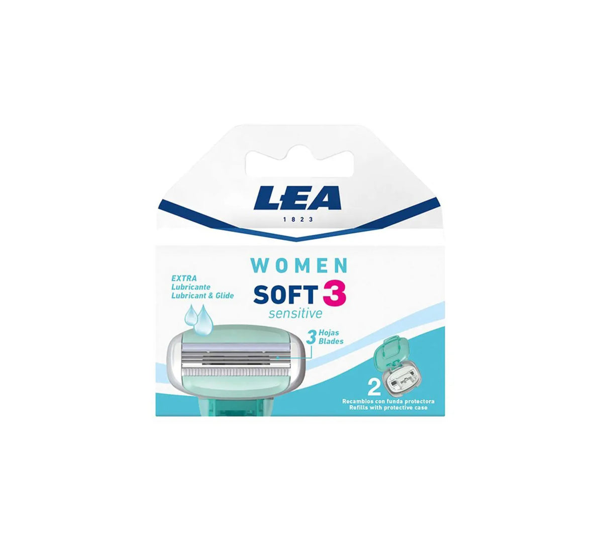 Lea Women's Sensitive Soft3 Replacement Blades 2pk