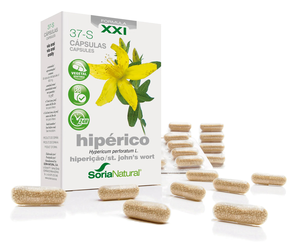 Soria 37-S St. John's Wort 30 Prolonged-Release Capsules