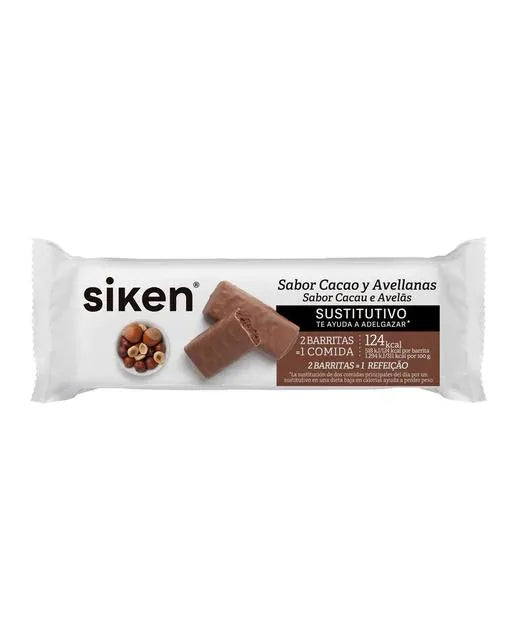 2x Siken Form Cocoa Hazelnut Bar 44g