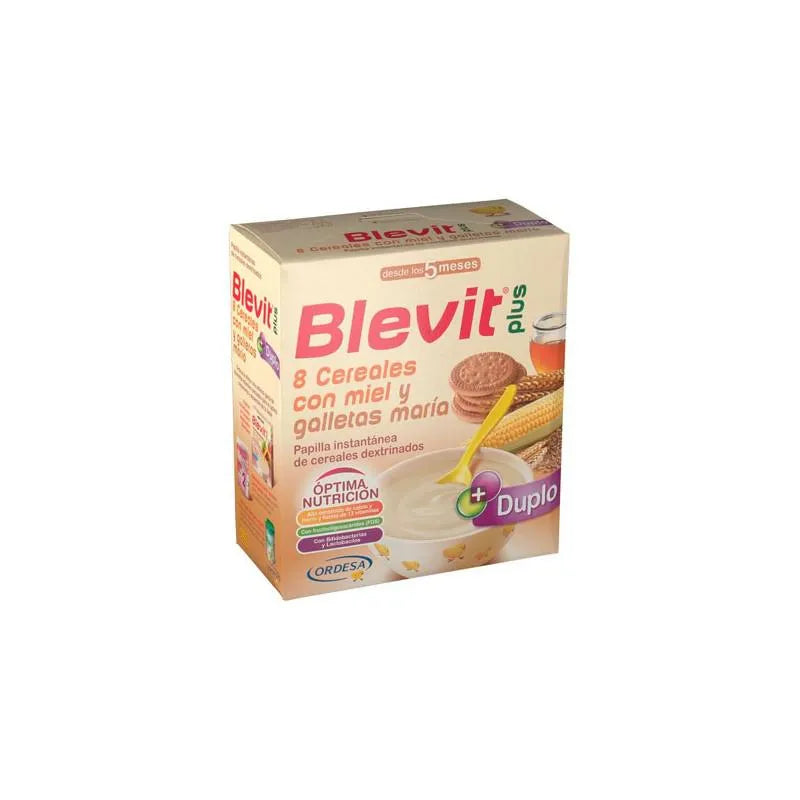 Ordesa Blevit Plus Duplo 8 Cereals, Honey and Maria Biscuit 300g X2