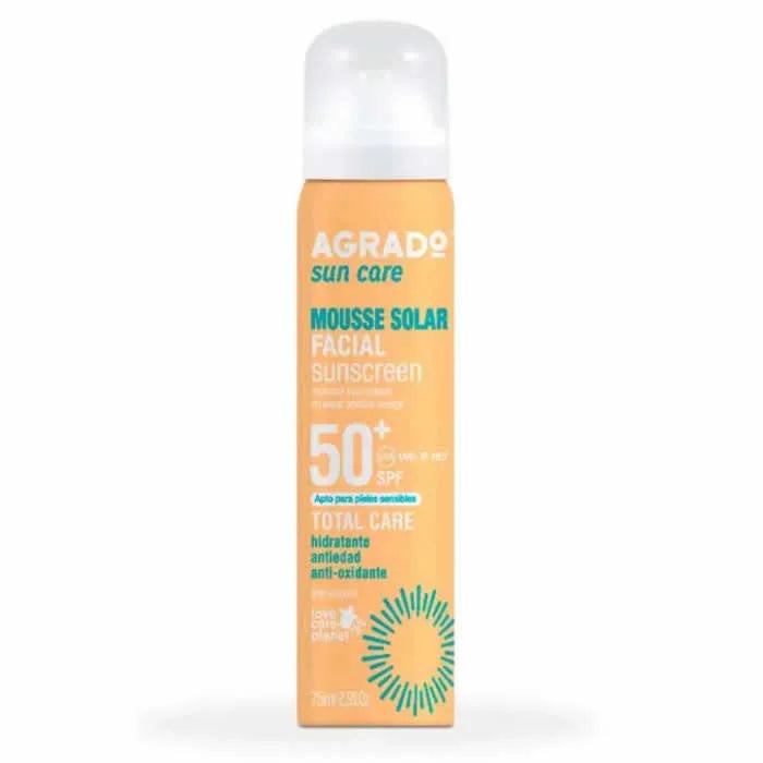 Agrado Mousse Facial Sunscreen Spf50 75ml