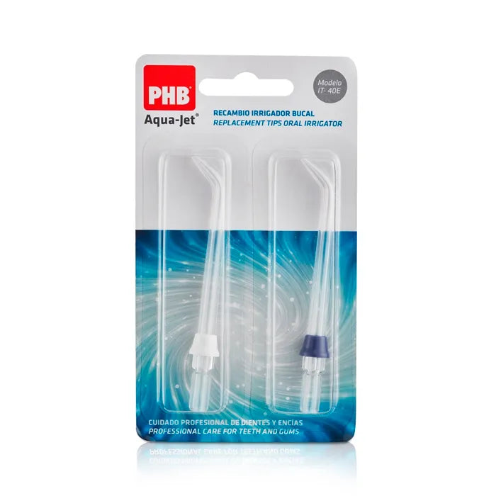 Phb Aqua-jet Compact 2 replacement nozzles for oral irrigator – packaging