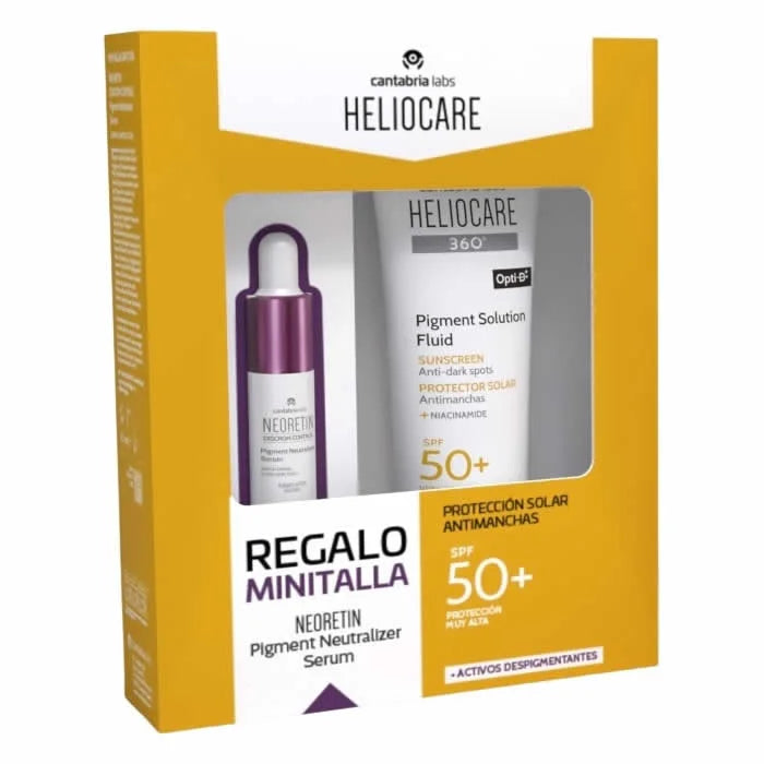 Heliocare 360 Opti D Pigment Solution Fluid Spf50+ 50ml Set 2 Artikel