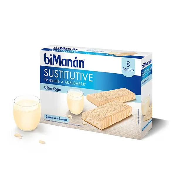 BIMANÁN Bimanan Sustitutive Yogurt Bars 8 Einheiten