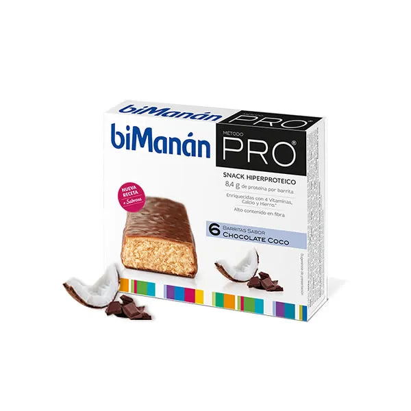 Bimanán Bimanan Pro Schokolade y Kokosnuss Riegel 6uds