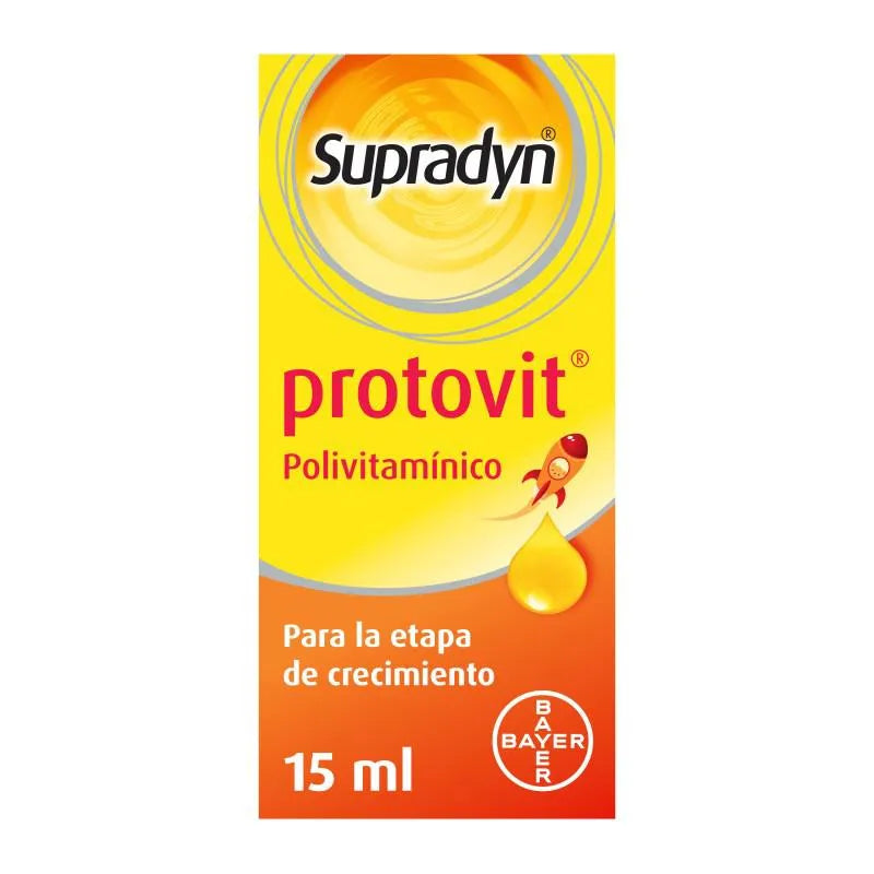 Supradyn Protovit Vitaminas Minerales Crecimiento Niños Gotas Frasco 15ml