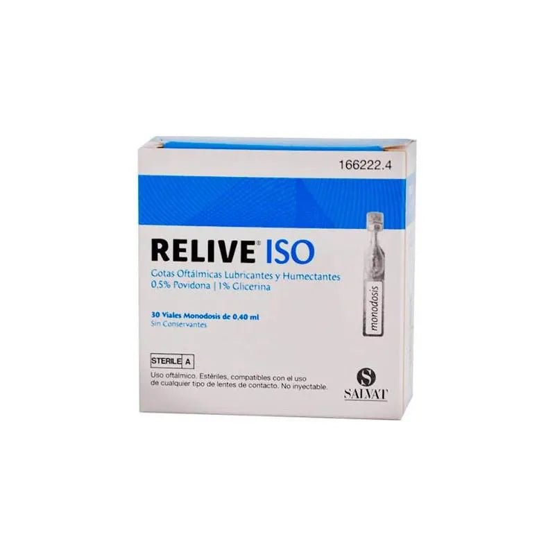 RELEC Relive Iso Sterile Ophthalmische Augentropfen 30 Einzeldosis