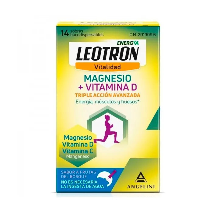 Leotron Vitalität Magnesium + Vitamin D 14 Umschläge