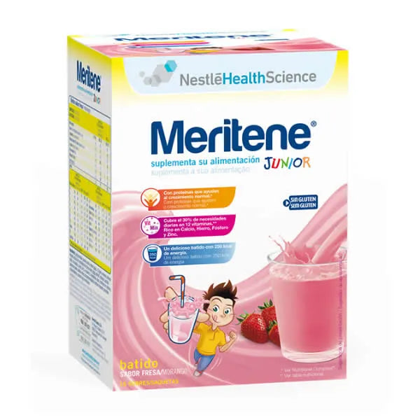 Meritene Junior Strawberry Flavored Shake 15 Sachets