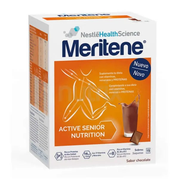 Meritene Chocolate Flavor Shakes 15 Sachets