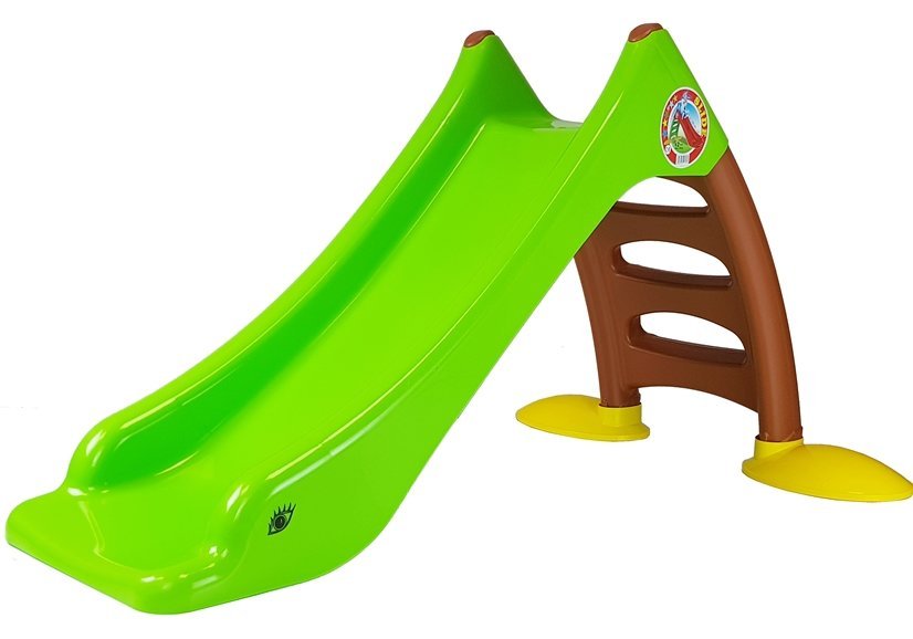 Dorex Gartenrutsche mit Leiter für Kinder, 424 Grün-Braun, 130 cm