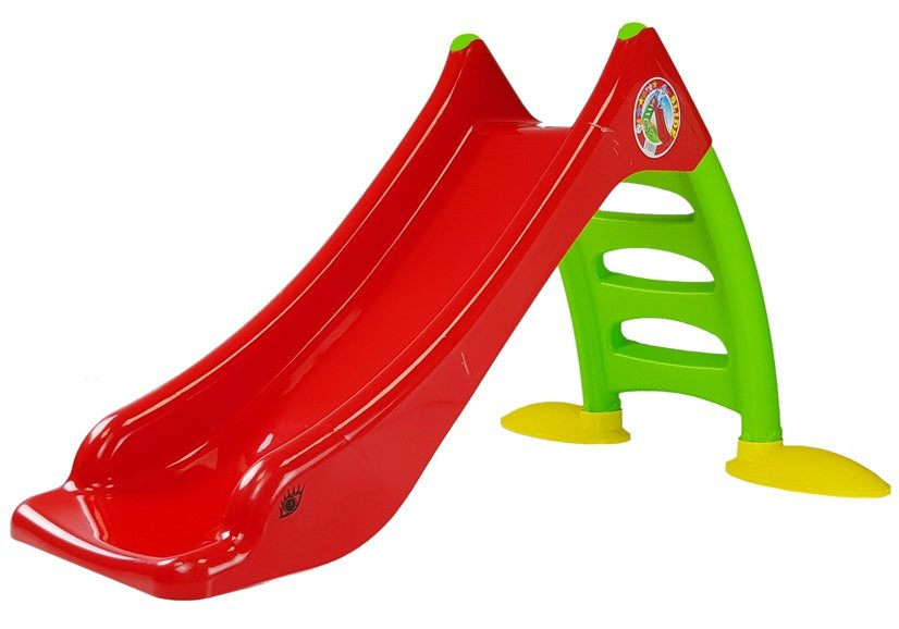Dorex Gartenrutsche für Kinder, 3-stufige Leiter, rot, 130 cm, 424