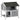 Outdoor cat house, outdoor cat shelter, waterproof, hinged roof, spruce wood, 80 x 93 x 95, gray