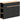 HOMCOM Sideboard, Buffet, großes Schrankfach, 3-stufiges Regal, Schublade, schwarz, 110 x 29,5 x 82cm