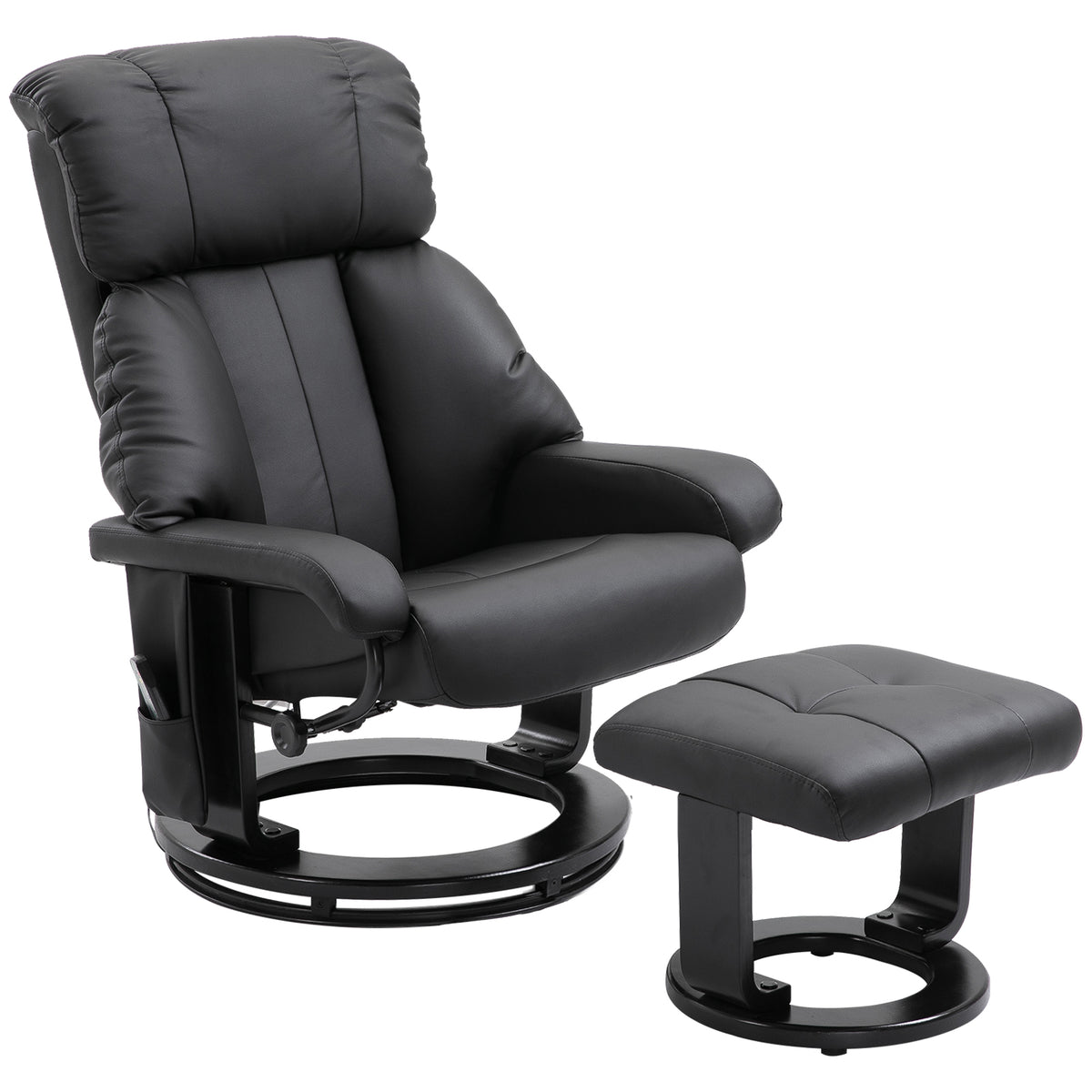 Recliner chair with footstool, massage chair with reclining function, electric recliner with remote control, TV