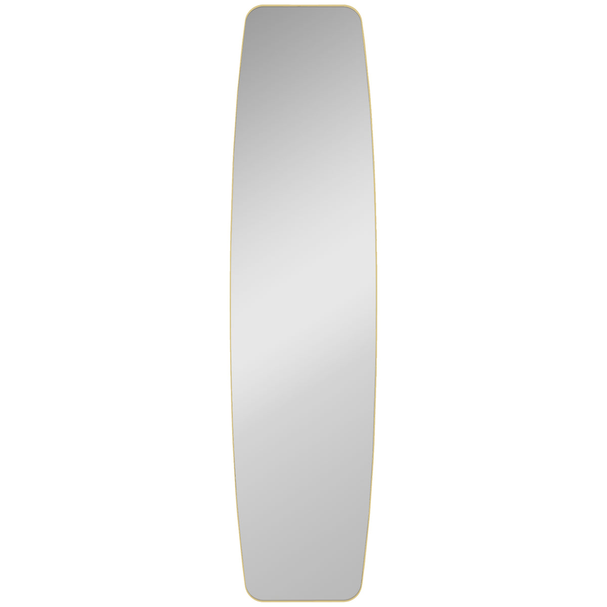 Wall Mirror Window Mirror with Metal Frame Decorative Hanging Mirror Hallway Mirror, 160 x 40 x 3 cm, Gold
