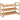 Shoe rack for 9 pairs of shoes, 3 tiers, raised edges, bamboo wood, 76 x 33 x 51 cm