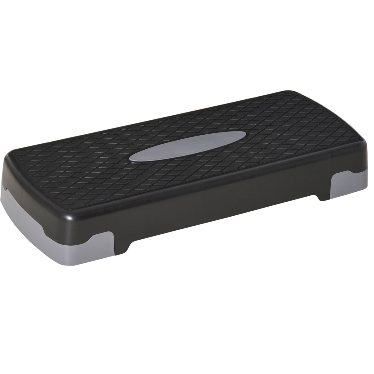 HOMCOM Steppbrett Aerobic Stepper 2-Stufig Höhenverstellbar 10-15cm, Rutschfest Fitness Stepper, Mini