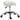 Height-adjustable rolling stool, swivel stool 49-61 cm, rotating work stool, saddle stool for office, salon