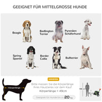 PawHut 2-in-1 Hundebuggy Hundejogger Fahrradanhänger bis 20kg 2 Reflektoren 1 Sicherheitsleine 150 x 68 – Produktabbildung 4