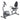 HOMCOM Liegeergometer mit LCD-Anzeige 8 stufig einstellbarem Magnetwiderstand Liegefahrrad Heimtrainer mit