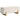 HOMCOM Hocker mit Stauraum, Sitzbank mit Schaumstoffpolsterung, Leinenimitat, 111 x 44 x 44,5 cm, Cremeweiß