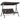 3-seater porch swing, garden swing, adjustable canopy, 198 x 118 x 168 cm, brown+black