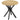HOMCOM Esstisch Küchentisch Runder Tisch, Modernes Design, 78 cm x 78 cm x 75 cm, Naturholz