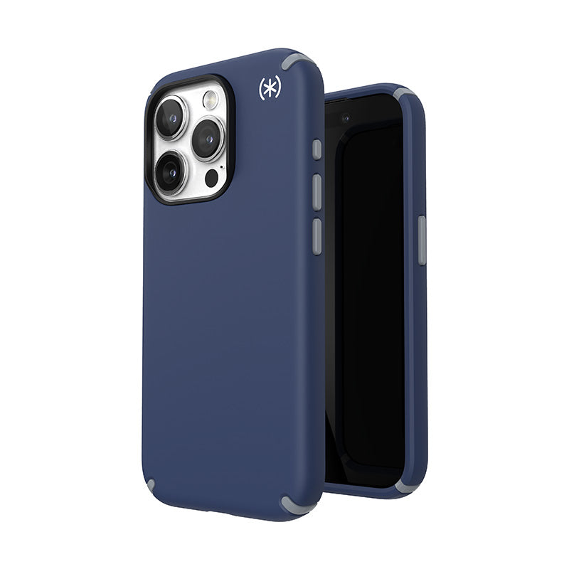 Hülle Speck Presidio2 Pro Magsafe - iPhone 15 Pro (Küsten- blau / Prašně grau / weiß)