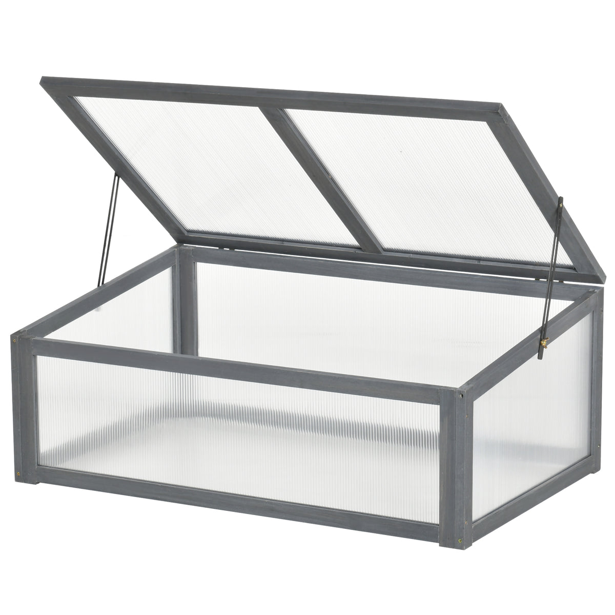 Mini greenhouse, small greenhouse for the garden, with PC panels, good light transmission, 100L x 65W x 40H cm