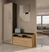 Kleiderschrank DUO ANTHRAZIT EICHE ARTISAN – Produktabbildung 2