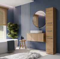 Badezimmer-Hochschrank Sara S33 EICHE ARTISAN – Produktabbildung 2