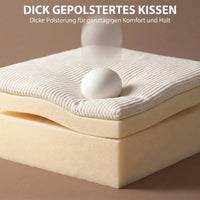 HOMCOM Schlafsofa mit verstellbarer Rückenlehne, Bettfunktion, verstecktem Stauraum und Cordbezug, Beige – Produktabbildung 6