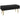 Bench upholstered bench, with storage space, steel, 100 cm x 37.5 cm x 42 cm, black