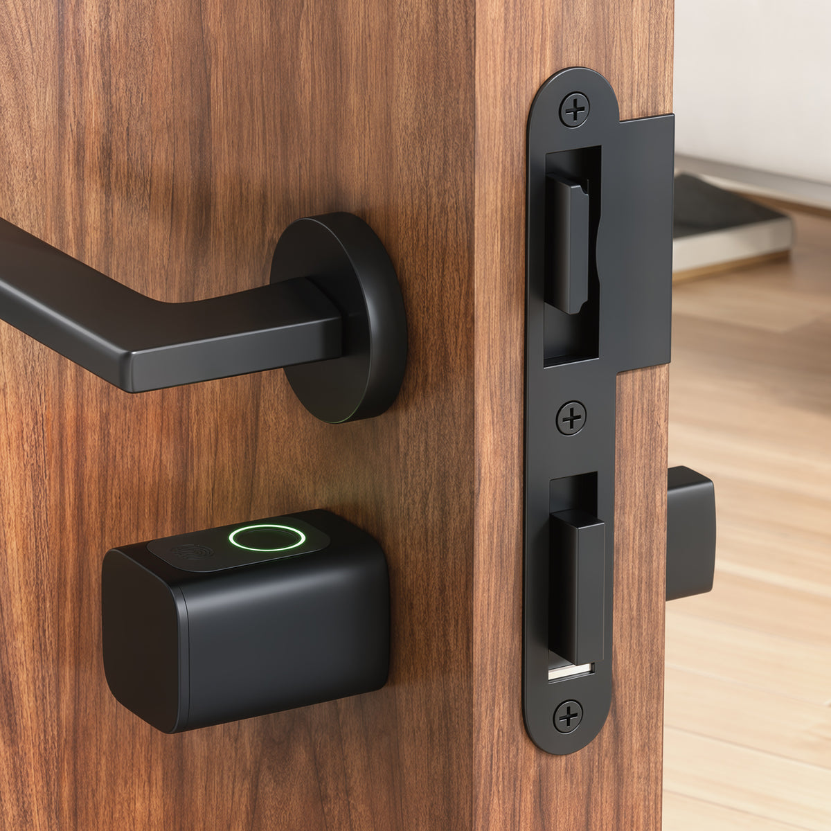 HOMCOM Smarter Türzylinder, 5-in-1 mit Fingerabdruck, Code, App, NFC-Karte & Schlüssel, gemeinsamer – Produktabbildung 2