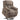 Recliner chair with massage and heating function, electric lift chair, remote control, side pockets, light brown