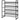 Shoe rack, shoe storage, shoe stand, 4 shelves, 72 cm x 30 cm x 82.7 cm, black