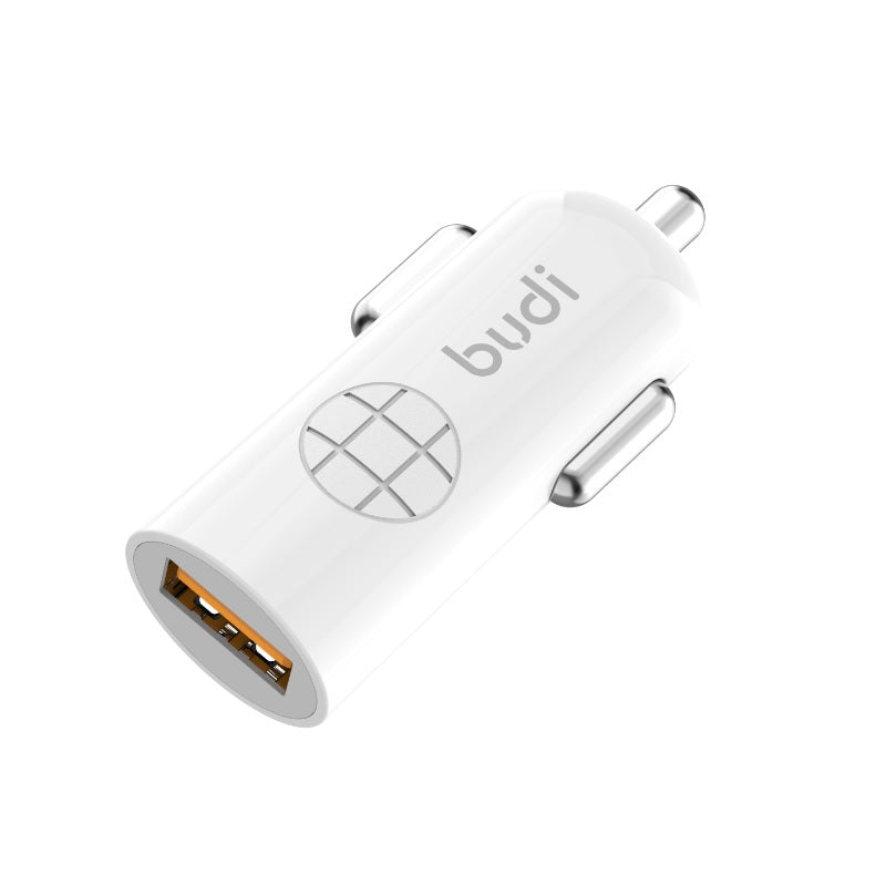 Budi - USB Autoladegerät, 18W, QC3.0 (weiß)
