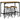 5-piece bar table set in industrial design, 1 bar table, 4 bar stools, dining set, kitchen counter, black +