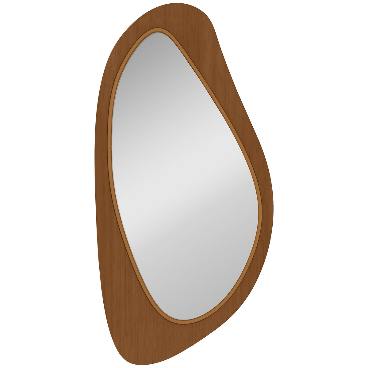 Wall mirror window mirror with pine veneer frame for bedroom living room, 91.5 x 45 x 3 cm, natural wood