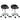 Rolling stool with backrest, height-adjustable 57-72 cm, swivel stool for office, salon, massage