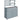 Potting bench with cabinet outdoor wood garden cabinet with galvanized worktop 2 drawers 104x44x140 cm light