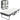 HOMCOM Klappbett 80x200 cm Erwachsene Gästebett Klappbar mit 10cm Dicker Schaumstoff Reisebett mit