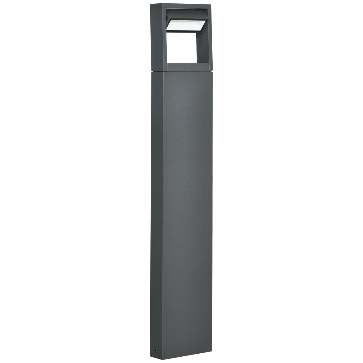 Garden lamp, path light, post light with LEDs, weatherproof, 16cm x 5cm x 90cm, dark gray