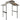 Grillpavillon mit Flammschutzdach BBQ-Pavillon mit 2 Ablagen 2,5 x 1,5m Stahl PC Schwarz+Braun