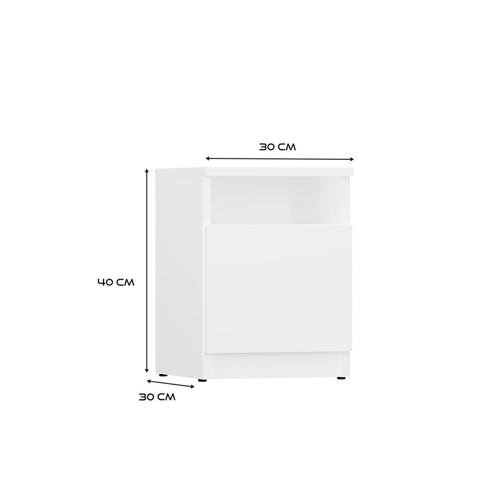 Nachttisch GALAX 30 1D WEISS – Produktabbildung 7