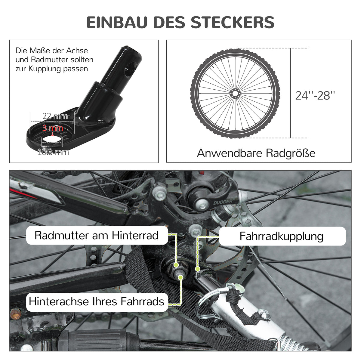 PawHut 2in1 Hundeanhänger, Schiebefunktion, 2 Eingänge, Netzfenster, Sonnenschutz, Stahlrahmen, grün – Produktabbildung 6