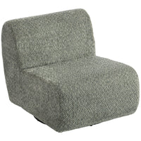 HOMCOM Sessel Drehbarer Loungesessel mit Chenille-Optik, Breiter Sitzfläche, für Wohnzimmer, Schlafzimmer