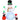 Inflatable Christmas snowman, 243 cm, with colorful LED light, for outdoors