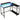 HOMCOM Schreibtisch L Form mit LED, Steckdosen, USB, Umkehrbar Computertisch mit Regal, 107 x 80 x 90 cm